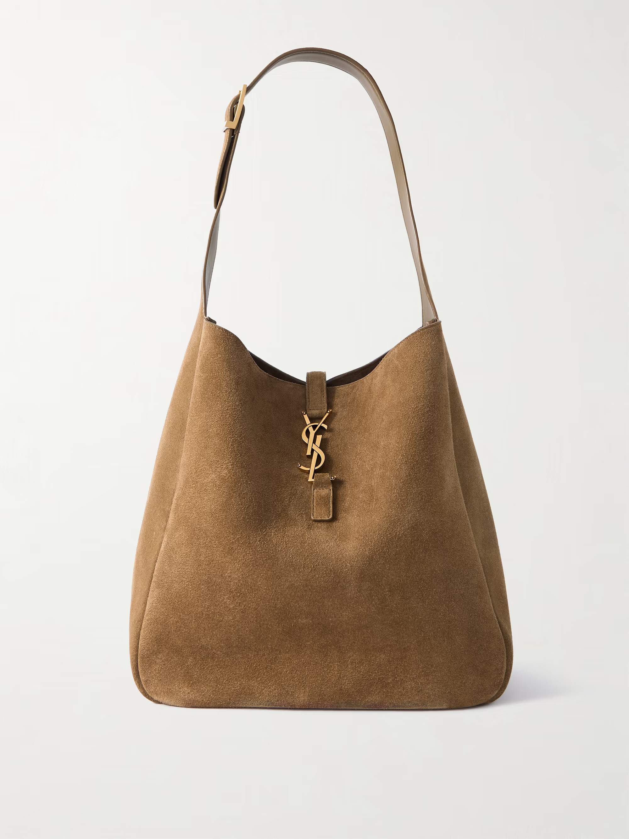 Le 5 à 7 Supple large suede shoulder bag | NET-A-PORTER (UK & EU)