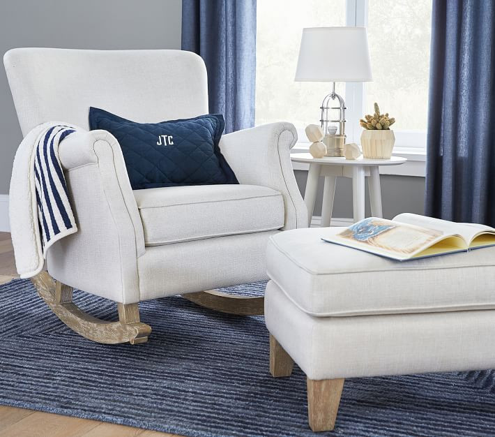 Minna Small Spaces Rocking Chair & Ottoman | Pottery Barn Kids