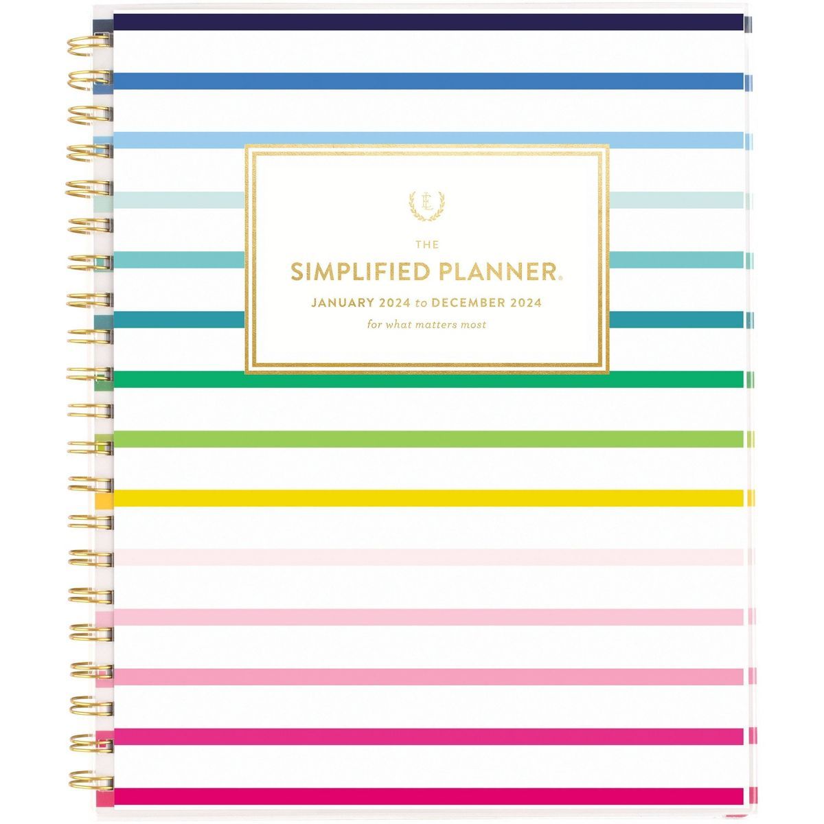 Emily Ley 2024 Planner 11.125"x9.5" Weekly/Monthly Happy Stripe | Target