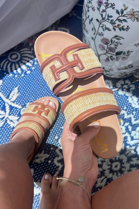 New Rowan Sam Edelman sandals! These are slightly wide and have a cushioned footbed. Very easy to walk in! Got my normal size. Loving them! 

#LTKswim #LTKtravel #LTKshoecrush
