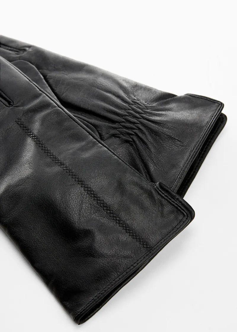 Leather gloves -  Women | Mango USA | MANGO (US)
