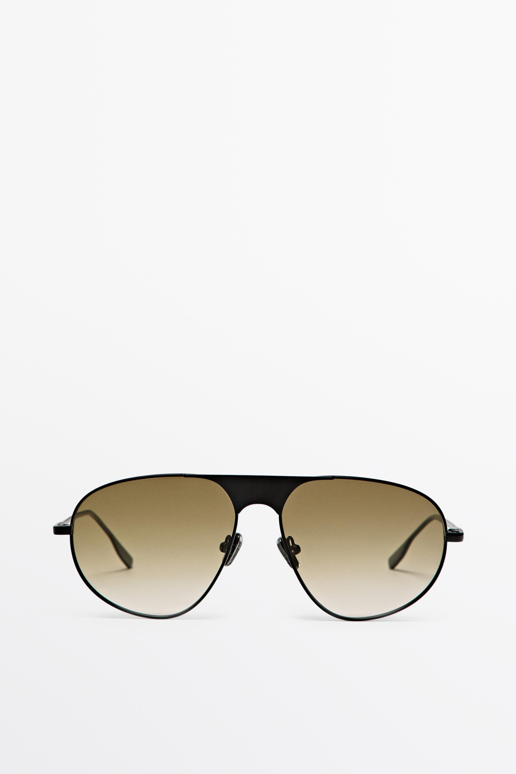 Metal aviator sunglasses | Massimo Dutti UK