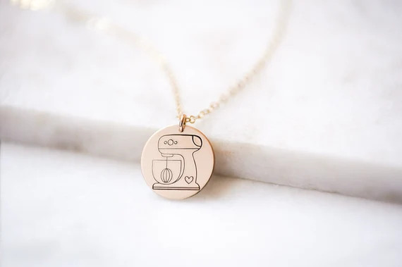 Baking Jewelry  Gift for Pastry Chef. Stand Mixer With Heart | Etsy | Etsy (US)