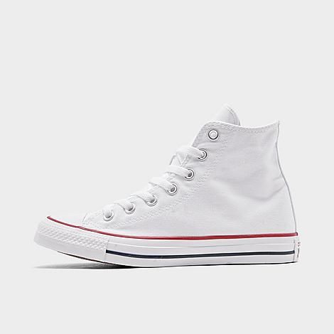 Converse Women's Chuck Taylor High Top Casual Shoes in White/Optical White Size 7.0 Canvas | Finish Line (US)