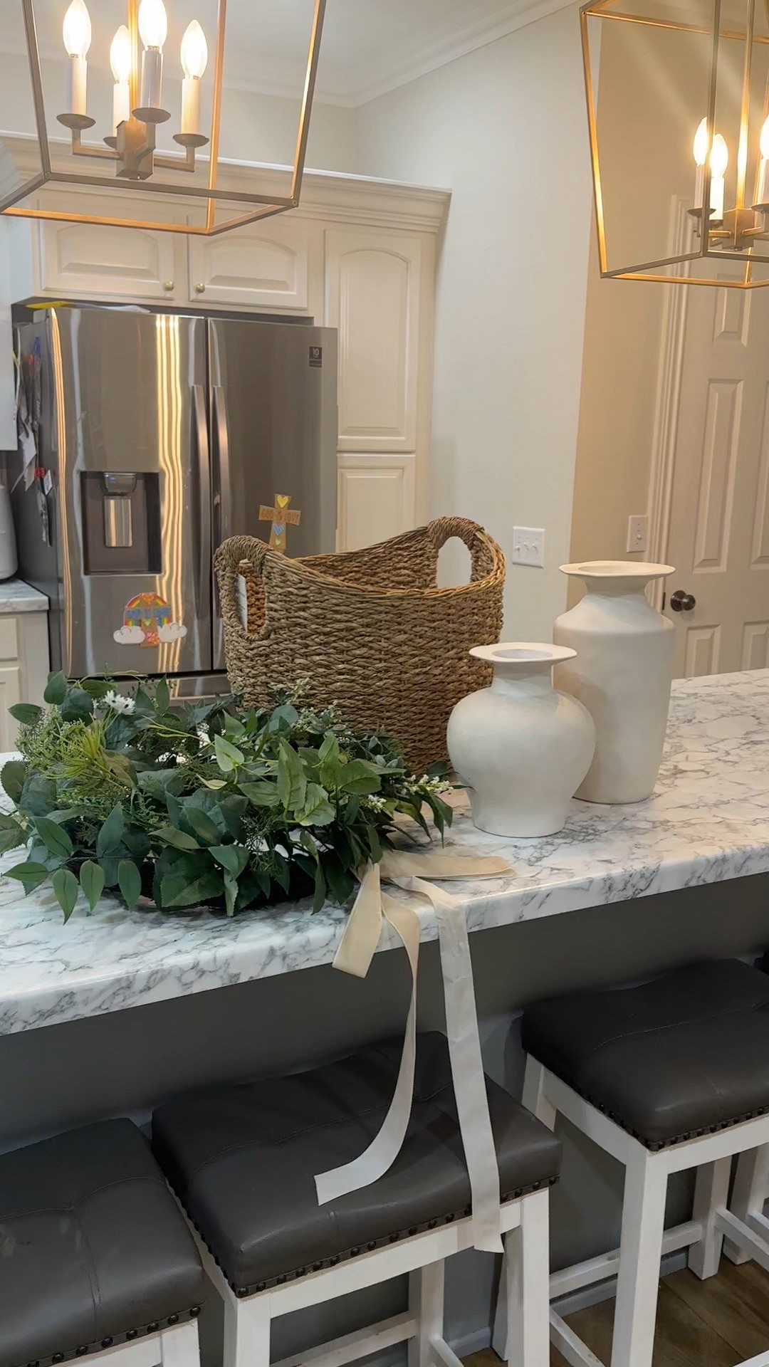 New target home finds for spring! Love the pretty ribbon detail! It’s nice and full looking. Also love these Pottery Barn inspired vases— love the shape and cant get over the price. Basket is a perfect storage basket for blankets, toys, etc! 

Living room decor, entry table decor, faux florals, front door wreath, spring home decor, kitchen decorations, Target Threshold / Studio McGhee 

#LTKHome #LTKSeasonal #LTKWatchNow