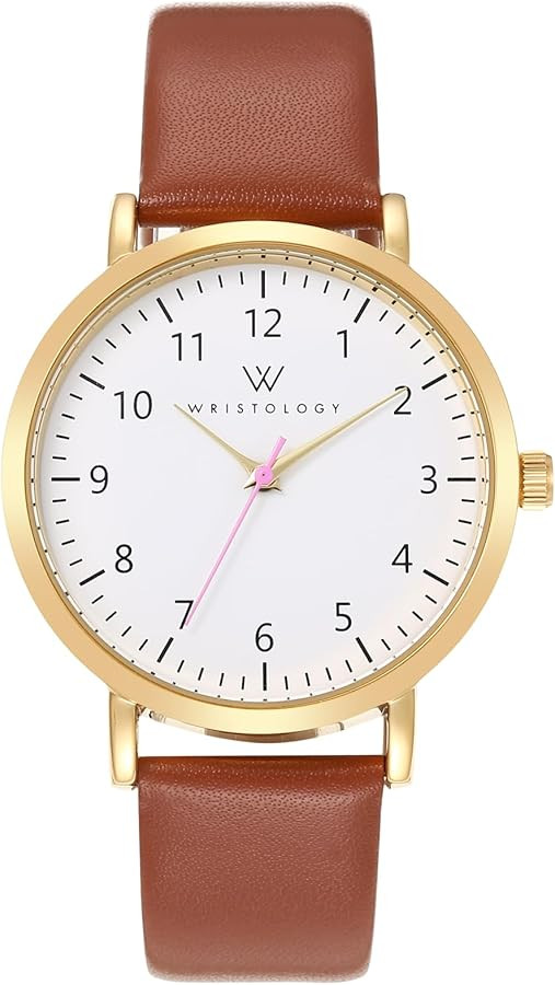 Wristology Maxi Numbers Womens Nurse Watch - Interchangeable Genuine Leather Strap Band - Large E... | Amazon (US)