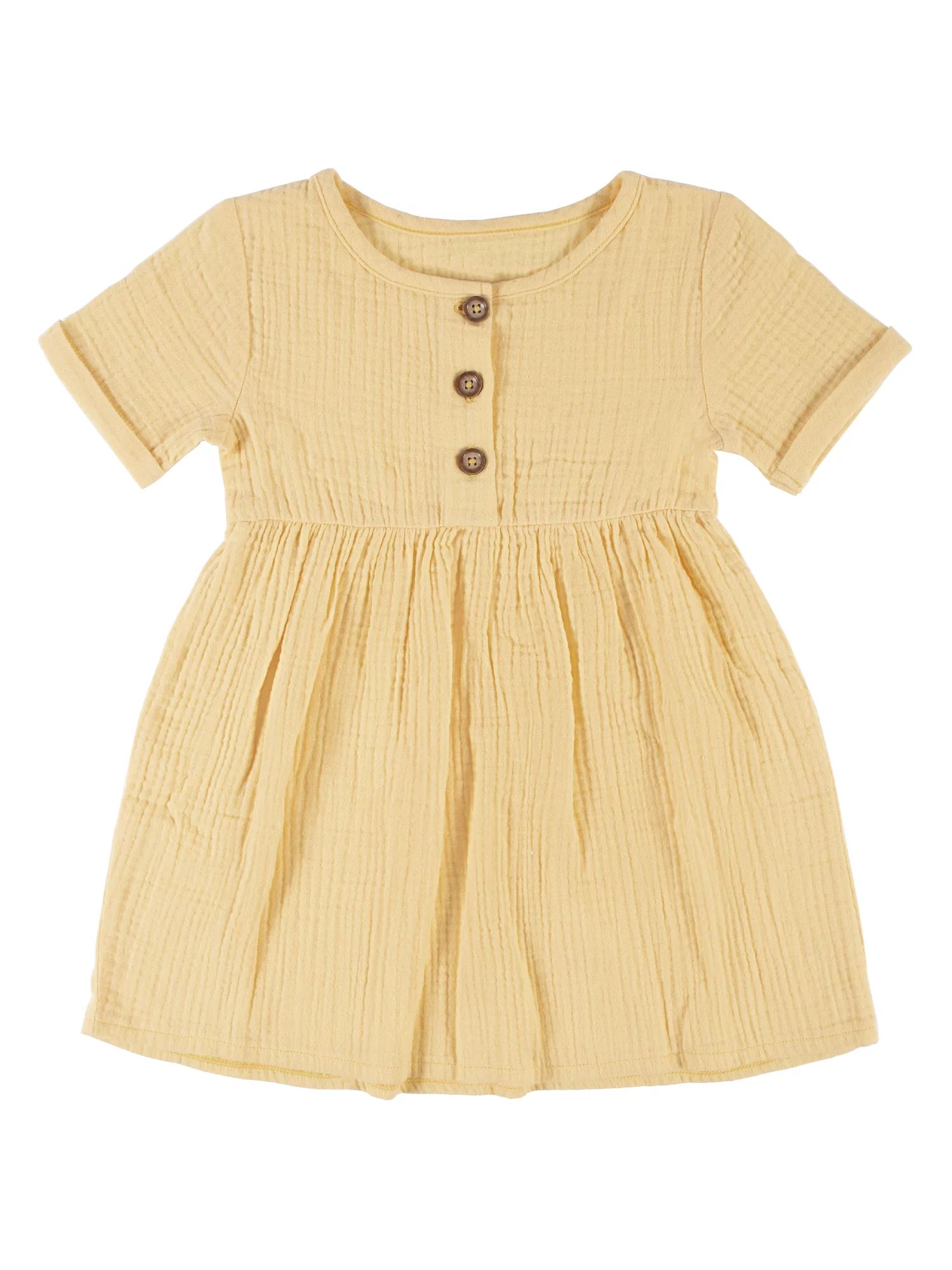 Modern Moments by Gerber Baby & Toddler Girls Short Sleeve Dress, (12M - 5T) - Walmart.com | Walmart (US)