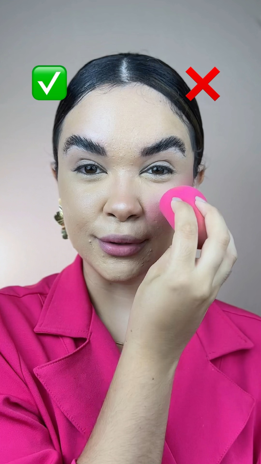 Uma forma fácil de aplicar o blush 

#LTKbeauty