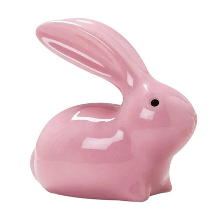 Modern Ceramic Bunny Figurine Craft Animal Statues Ornament Porcelain Rabbit Sculpture for Holiday O | Walmart (US)