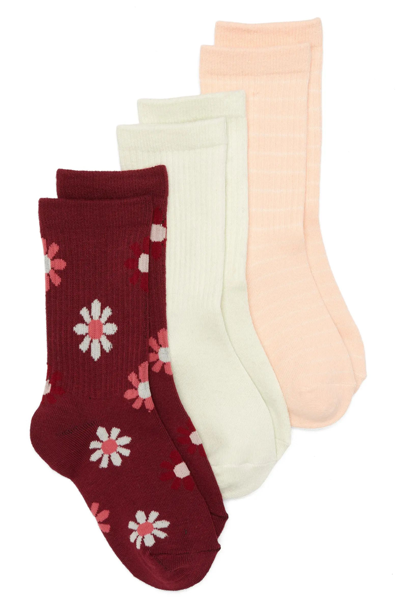 Treasure & Bond Kids' Assorted 3-Pack Crew Socks | Nordstrom | Nordstrom