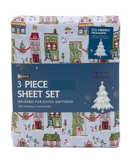 Holiday Window Scenes Sheet Set | Bed & Bath | Marshalls | Marshalls