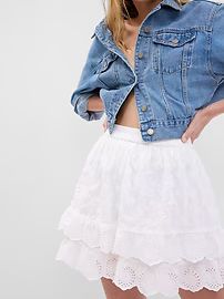 Eyelet Lace Mini Skirt | Gap (US)
