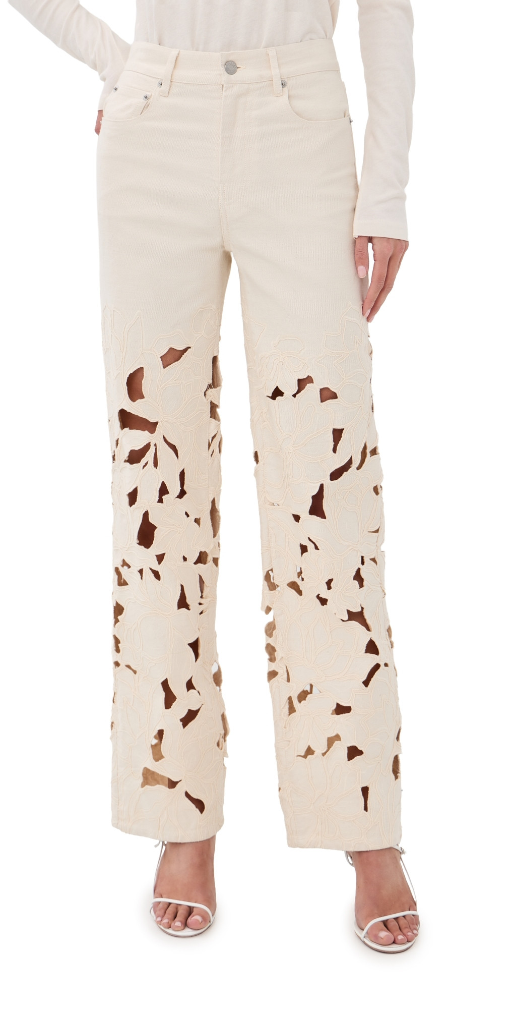 SIMKHAI Betty Straight Leg Jeans Marshmallow 31 | Shopbop