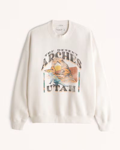 Arches Park Graphic Crew Sweatshirt | Abercrombie & Fitch (US)