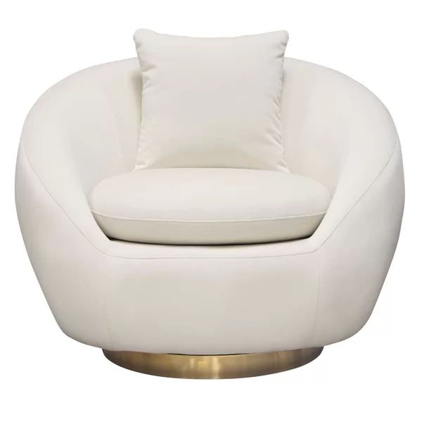 Celine Velvet Swivel Barrel Chair | Wayfair North America