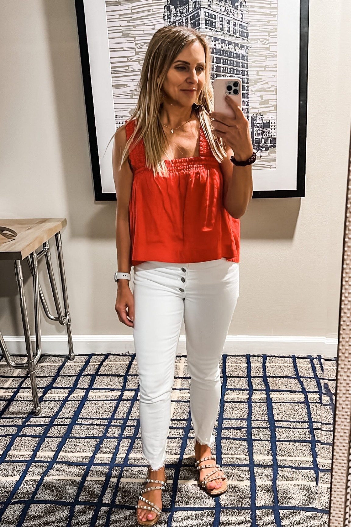 Found this gorgeous stand out red  top on sale!

#LTKsalealert #LTKshoecrush #LTKunder50