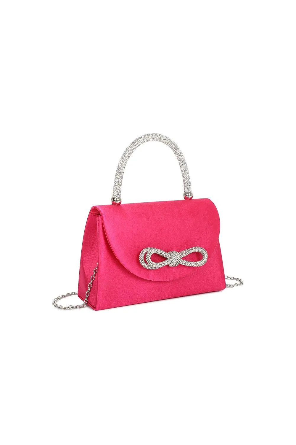 Bags & Purses | Camillia Diamante Ribbon Envevelope Style Shoulder Top-Handle Evening Bag | Fonta... | Debenhams UK