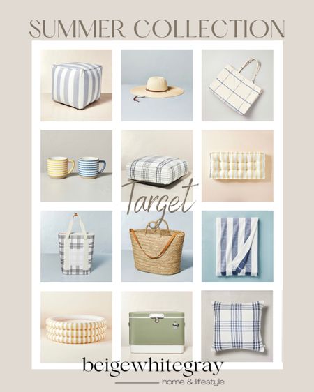 New at target!! Check out these cute and handy summer finds at target!! From the pretty cooler when hosting friends or a beach outing, to the pretty towels and outdoor ottomans, to the blow up pool for the kiddos, to my favorite straw bag perfect for park outings or a pool day! It’s all linked here!  New at target. Hearth and hand by Magnolia.

#LTKhome #LTKFind #LTKSeasonal