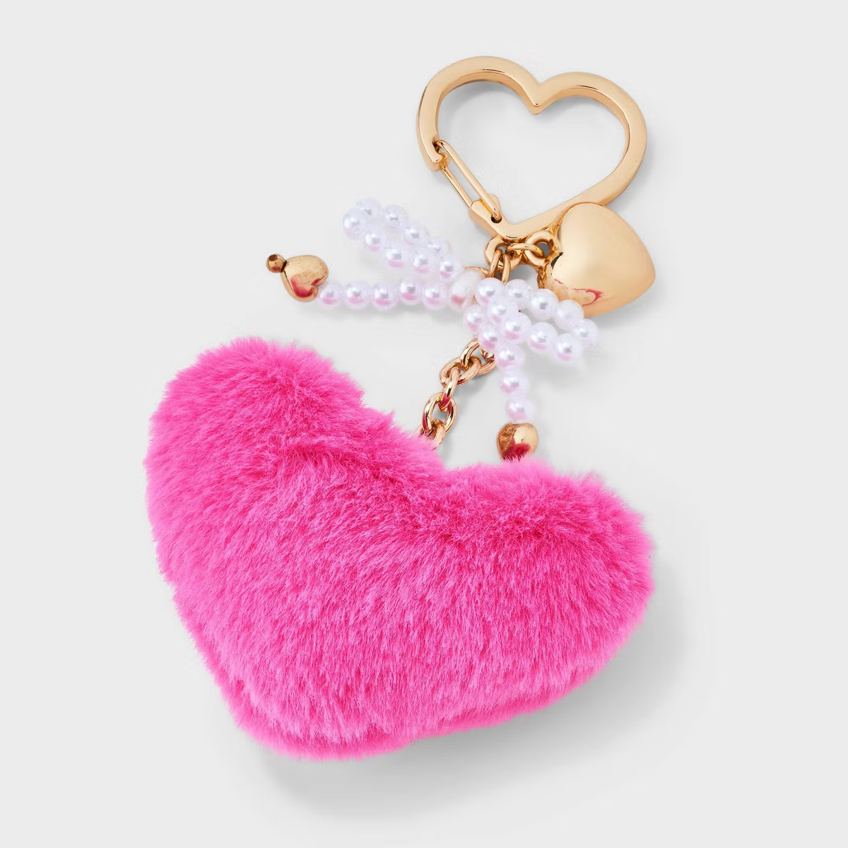 Girls' Heart Bag Charm - art class™ Pink | Target