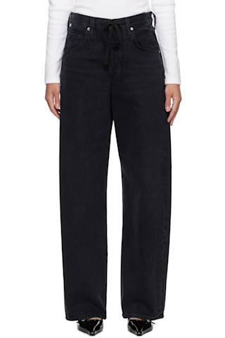 Black Brynn Drawstring Jeans | SSENSE