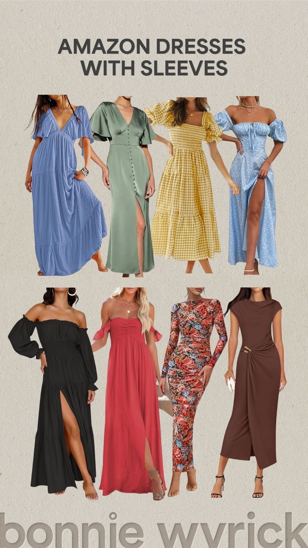 Amazon dresses with sleeves!

#LTKMidsize #LTKWedding