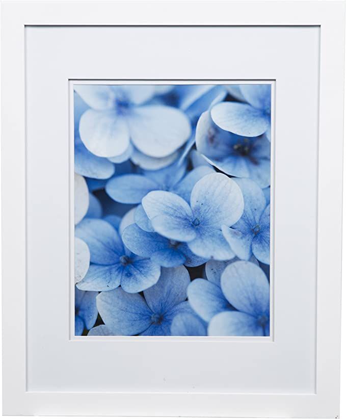 Snap 16x20 Flat Double Mat for 11x14 Photo, Wall Mount Picture Frame, 11" x 14", White | Amazon (US)