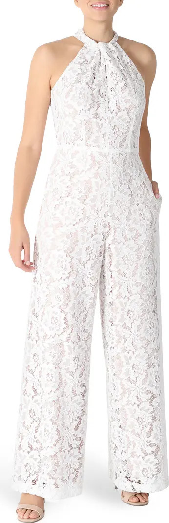 JULIA JORDAN Cropped Lace Jumpsuit | Nordstromrack | Nordstrom Rack