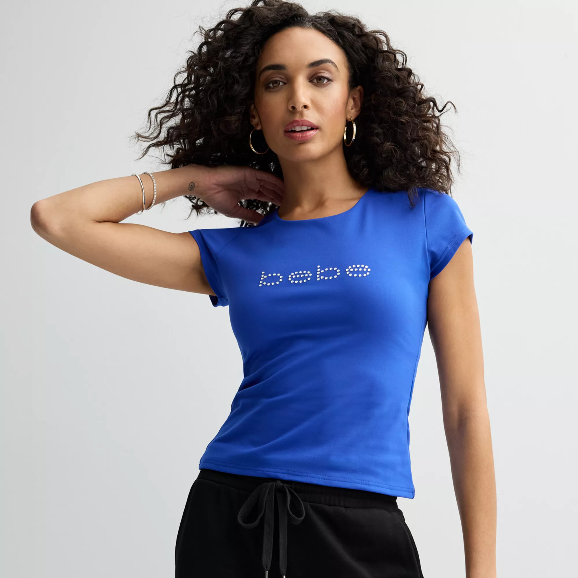 Women's bebe Embellished Knit Top | Kohl's