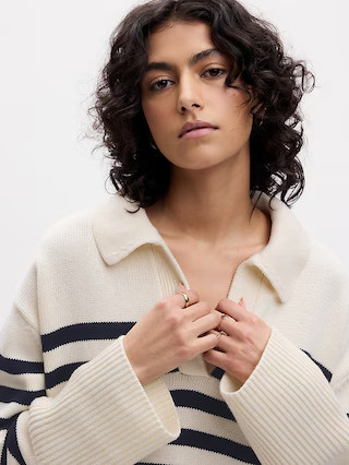 24/7 Split-Hem Polo Sweater | Gap (US)