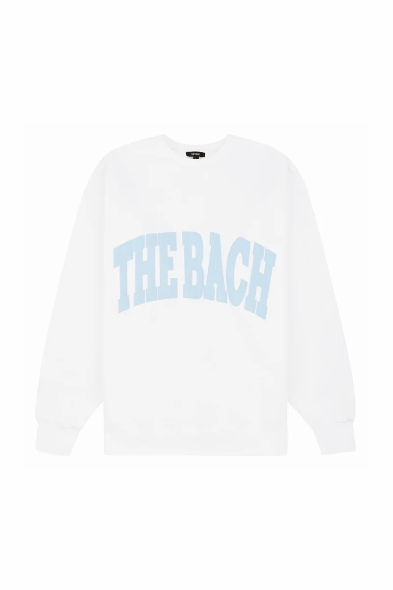 THE BACH SWEATSHIRT WHITE/ICY BLUE | The Bar