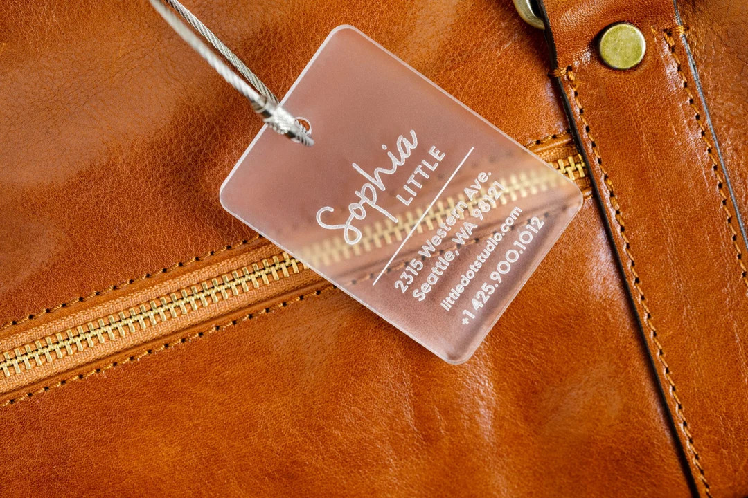 Engraved Acrylic Luggage Tag Travel Bag Tags Mother's Day Wedding Gift Honeymoon Personalized Nam... | Etsy (US)