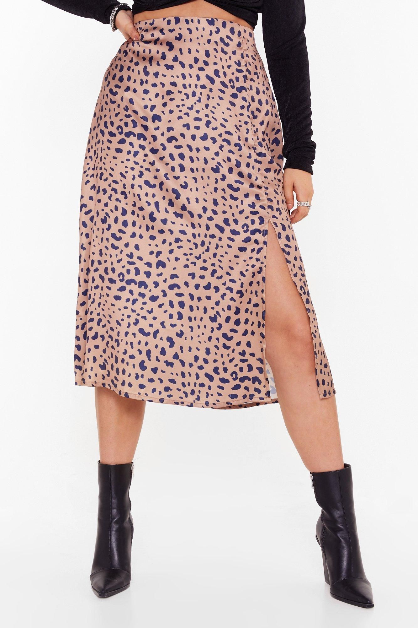 Plus Size Leopard Print Midi Skirt | Nasty Gal (US)