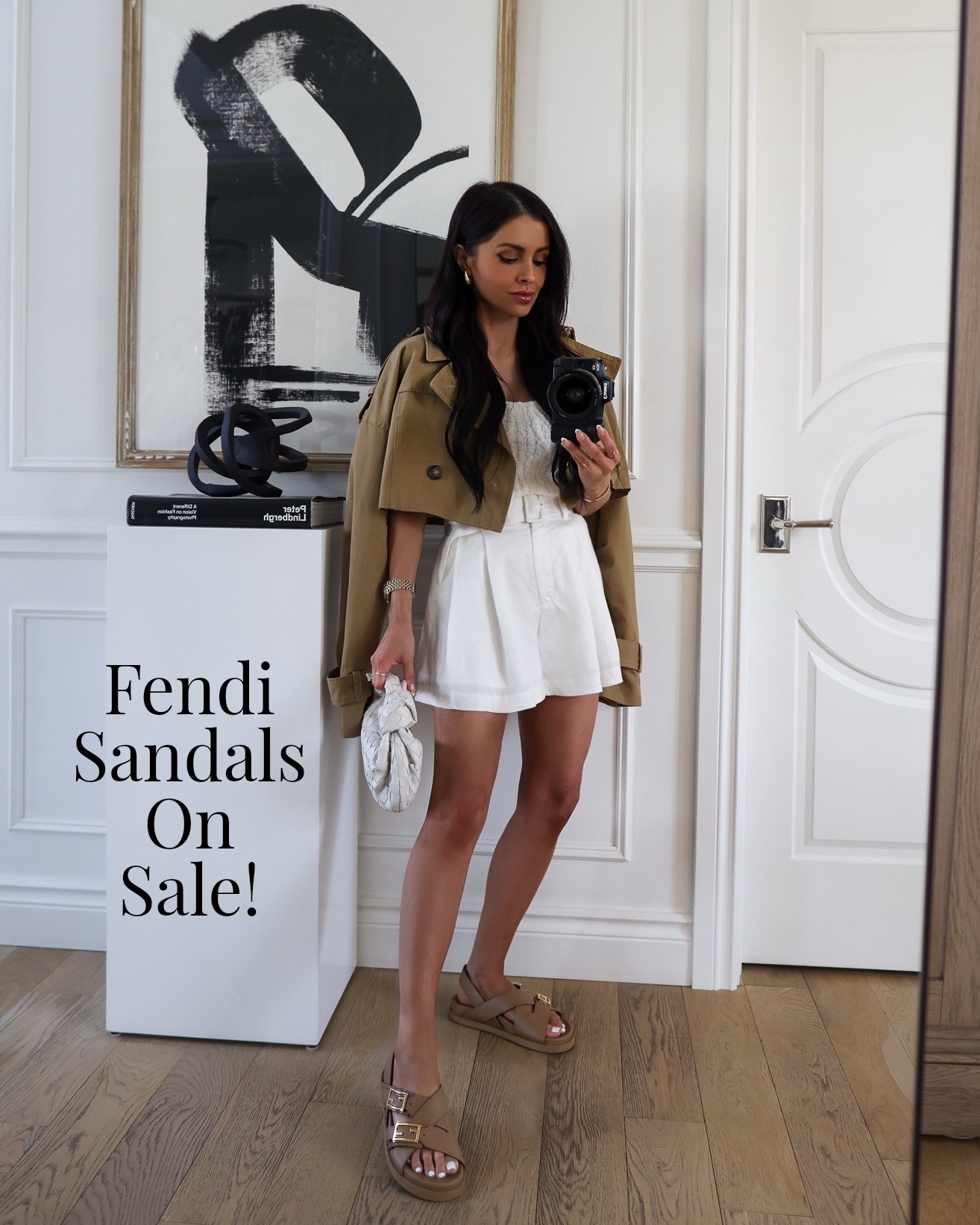 Casual chic spring break outfit or beach vacation outfit! Found my Fendi Feel sandals on sale! Paired them with a cropped trench and white shirts for an easy look!

Miamiamine, spring outfit, vacation outfit, lunch date, warm weather picks, sandals 

#LTKOver40 #LTKSaleAlert #LTKPetite