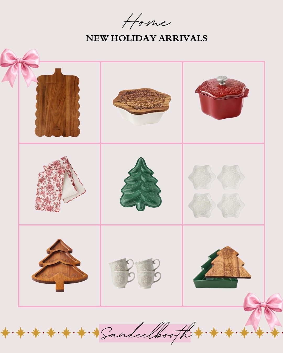 ✨ Pioneer Woman’s new holiday pieces are HERE — and they’re gorgeous.
Think scalloped wood boards, tree-shaped serving dishes, festive bakeware, and the prettiest mugs for all the cocoa nights ahead. 🎄🤍

Rounded up my favorites from the new arrivals — perfect for hosting, gifting, or treating yourself.
Tap to shop the holiday kitchen magic ↓
#PioneerWoman #WalmartHome #HolidayKitchen #LTKhome #SandeelBooth


#LTKSaleAlert #LTKHoliday #LTKGiftGuide