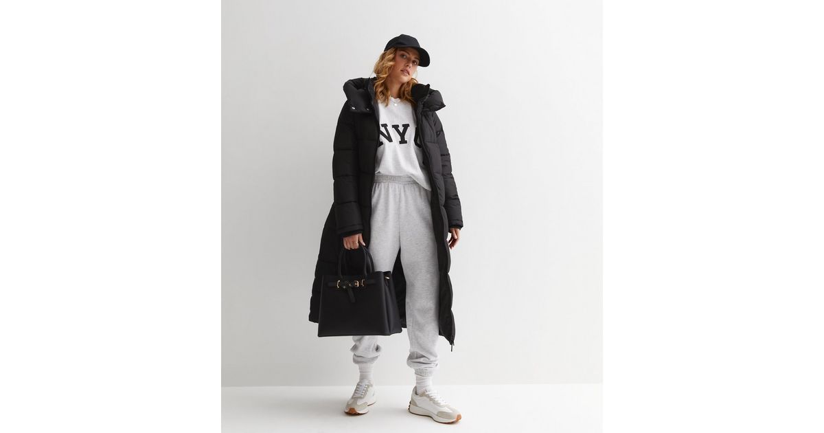 Black Hooded Longline Puffer Coat
						
						Add to Saved Items
						Remove from Saved Items | New Look (UK)