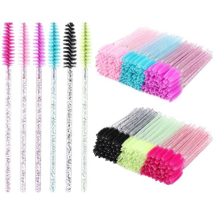 300pcs Disposable Crystal Eyelash Mascara Wands With Brush Head For Lengthening Eyelashes, Combin... | SHEIN