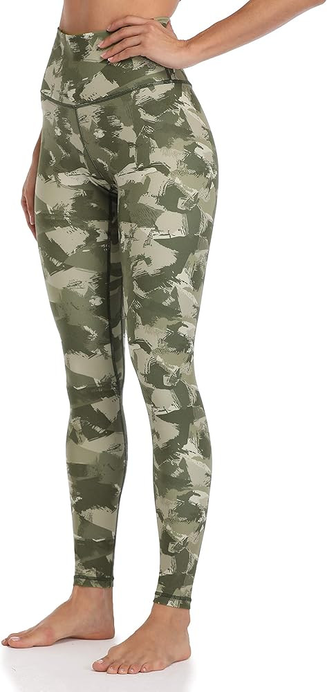 Women's High Waisted Pattern Leggings Full-Length Yoga Pants | Amazon (US)