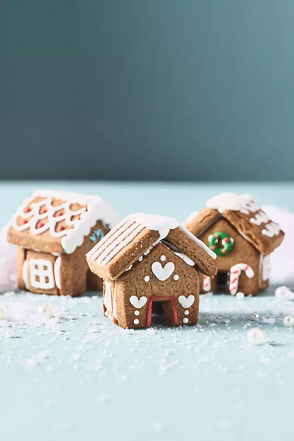 Gingerbread House Mug Toppers, Set of 3 | Anthropologie (US)