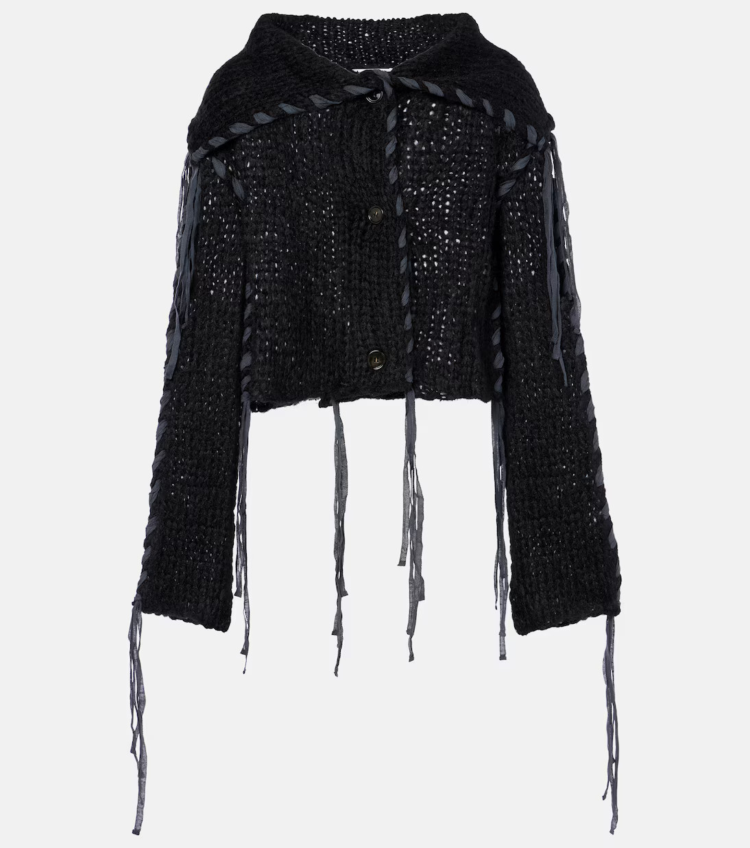 Cropped open knit cardigan | Mytheresa (INTL)
