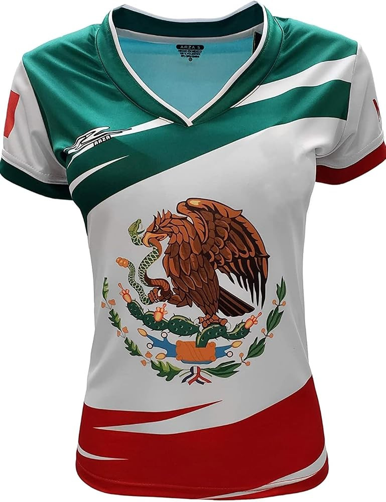 Mexico Women Soccer Jersey Slim Fit Size Large | Amazon (US)