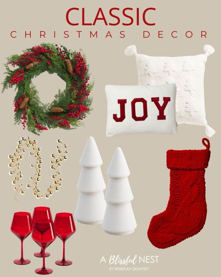 Classic Christmas decor at very affordable pricing! 


#LTKhome #LTKfindsunder50 #LTKHoliday