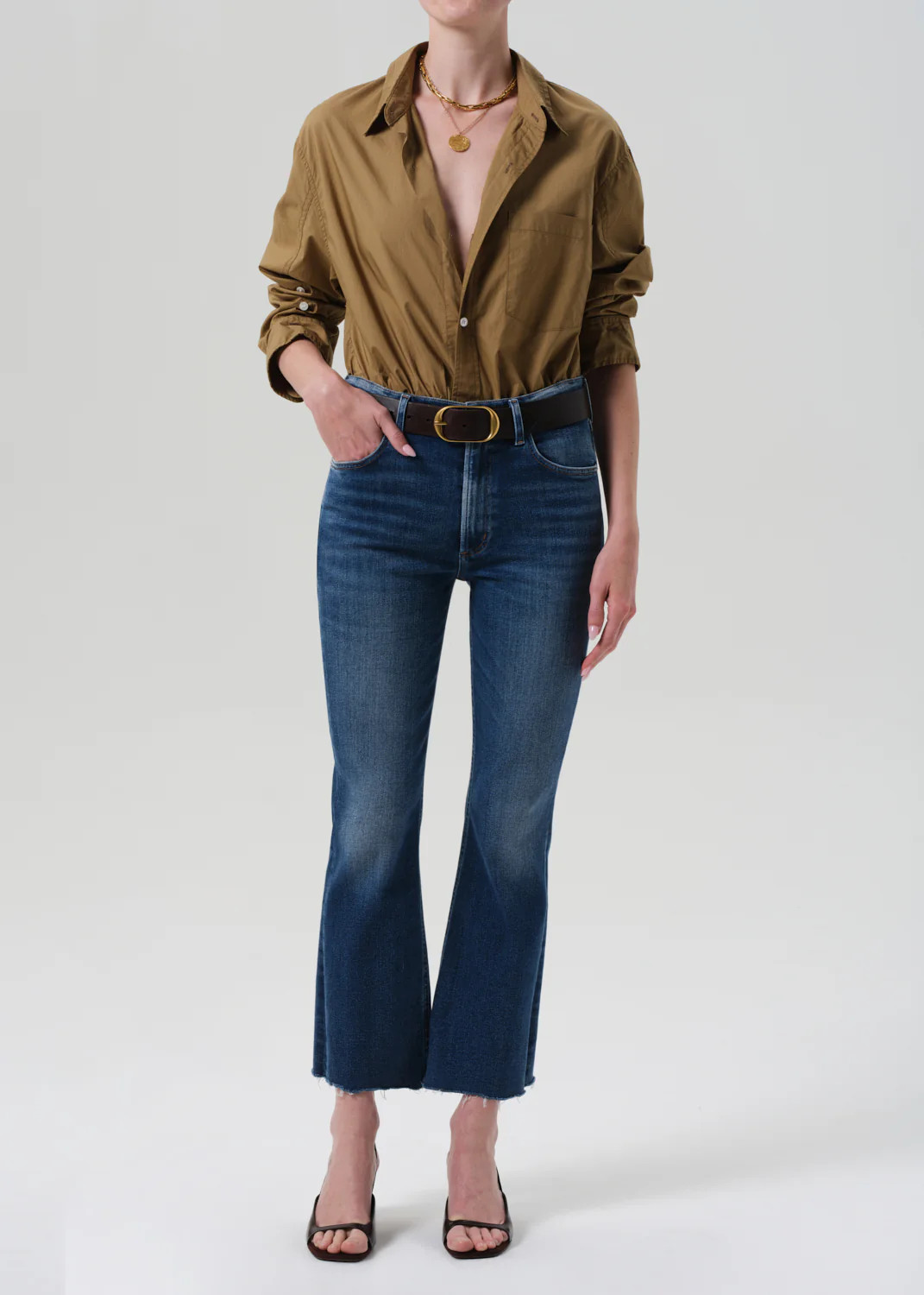 Isola Mid Rise Cropped Boot in Ambry | Citizens of Humanity