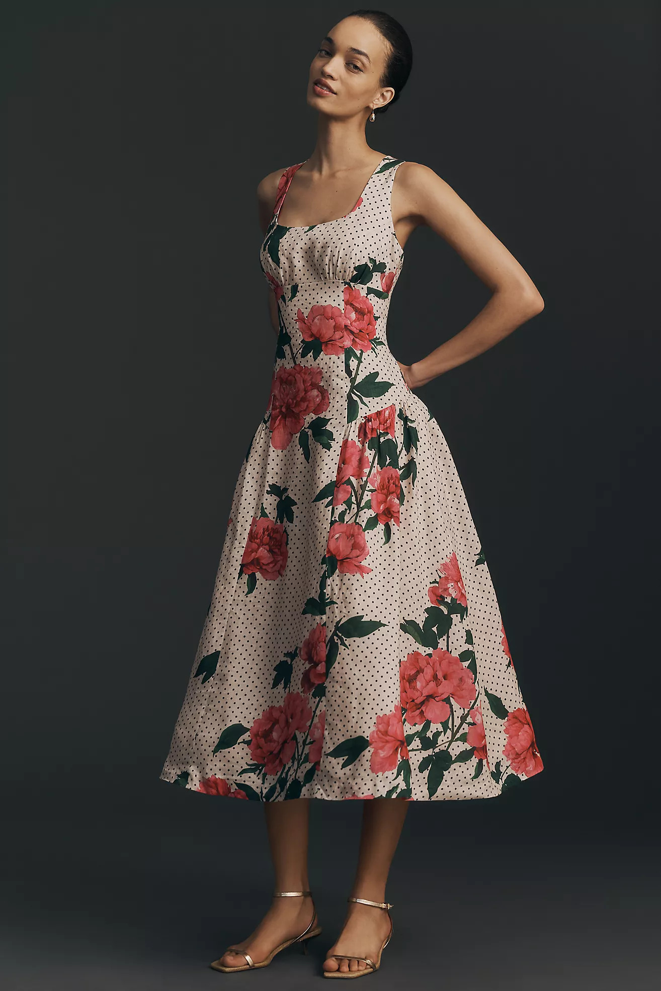 Hope for Flowers by Tracy Reese Sleeveless Linen A-Line Midi Dress | Anthropologie (US)