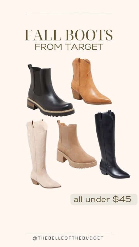 Fall boots I’m loving from target! Perfect for fall outfits 

#LTKSeasonal
