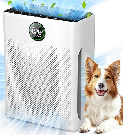 Air Purifiers for Home Large Room up to 2200sq.ft, MOOKA Air purifier for Home Pets with Washable... | Amazon (US)