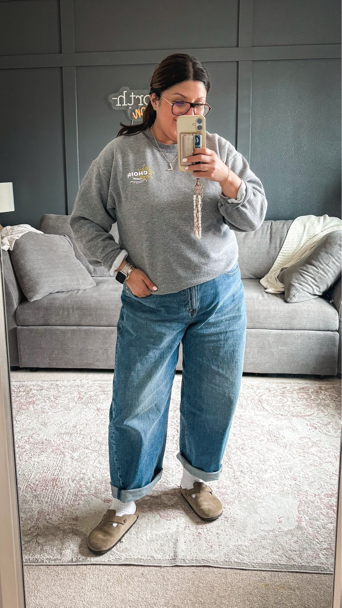A&F high rise barrel jeans - 33
Birkenstock Boston clogs

#LTKOver40 #LTKootd #LTKMidsize