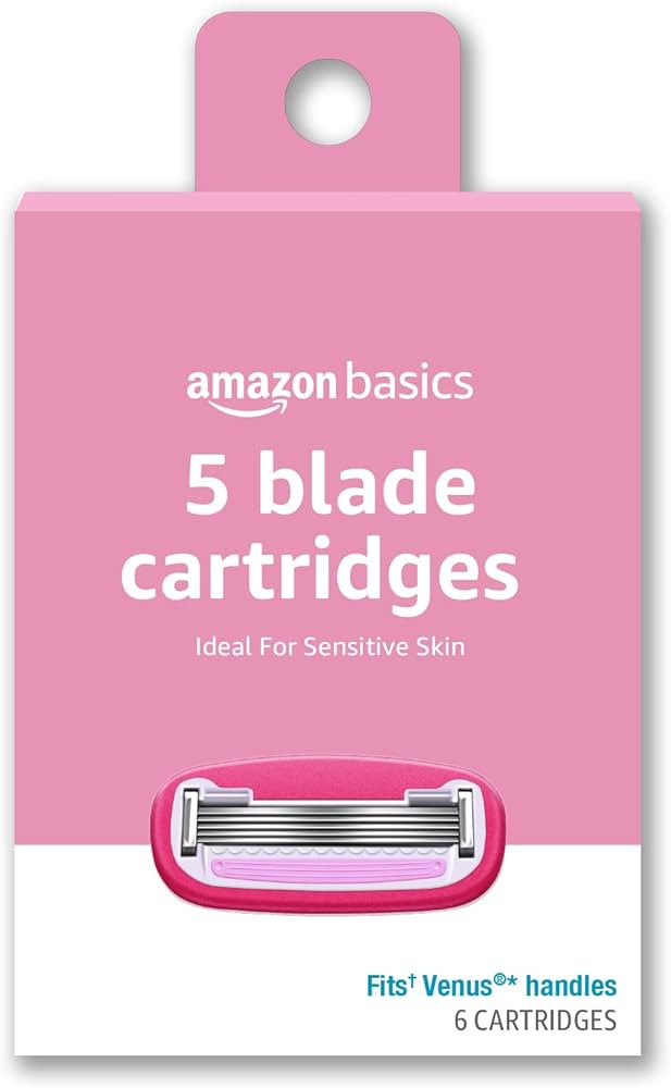 Amazon Basics Women's 5 Blade FITS Razor Refills, Fits Amazon Basics FITS System Handles and Venu... | Amazon (US)