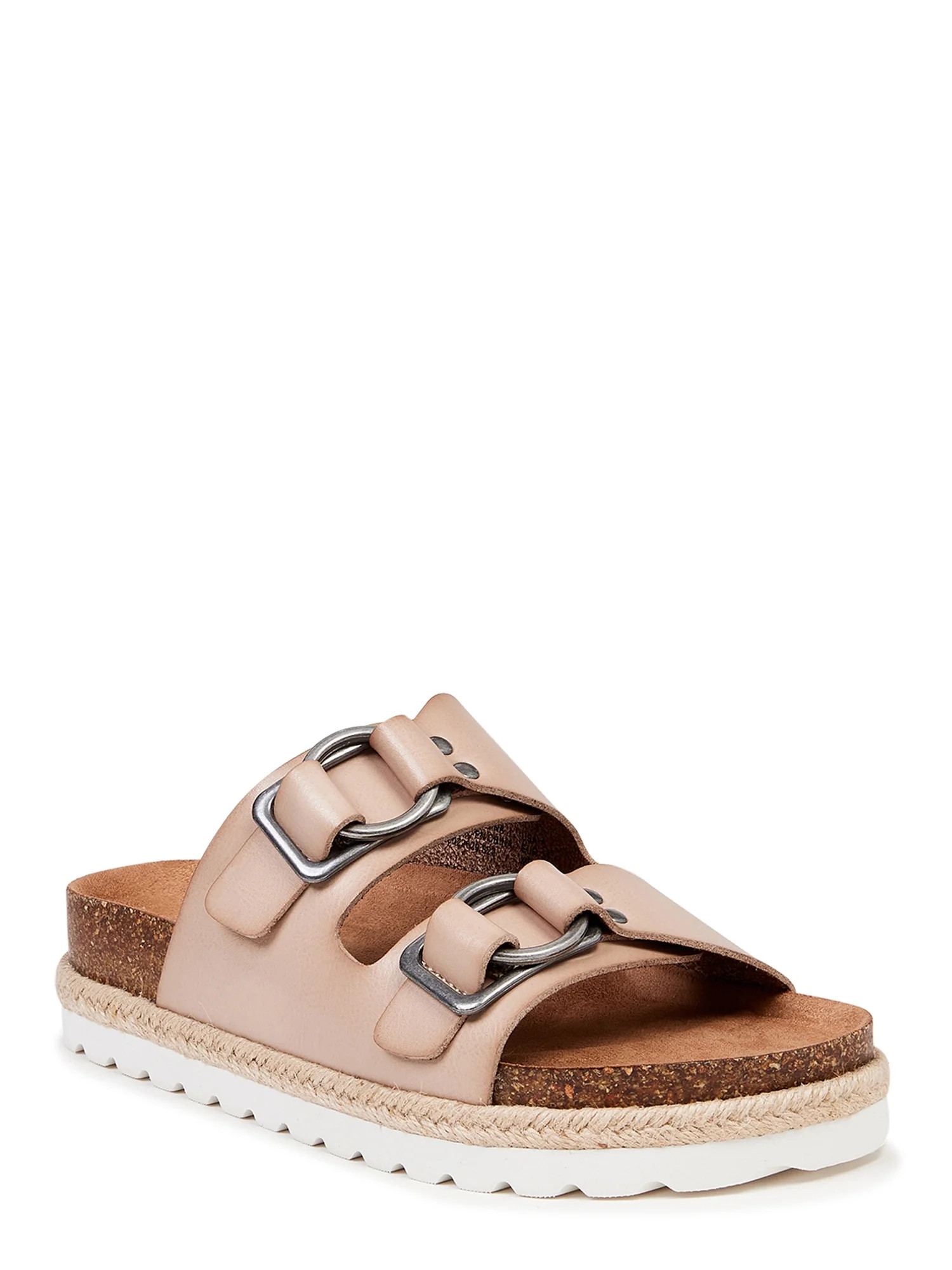 Time and Tru Women's Espadrille Platform Footbed Sandals | Walmart (US)