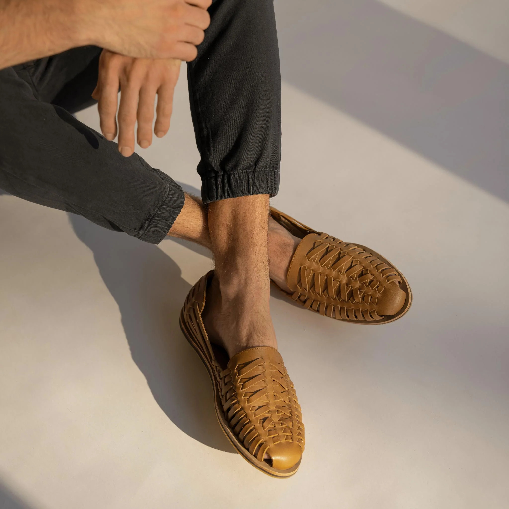 Men's Huarache Sandal Saddle Brown | Nisolo