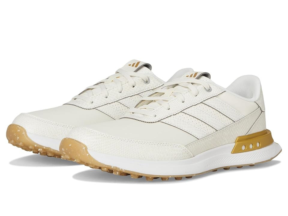 adidas Golf S2G 25 Leather Spikeless Golf Shoes Women's Golf Shoes Off White/Gold Metallic/Gum 4: 5.5 B - Medium | Zappos.com